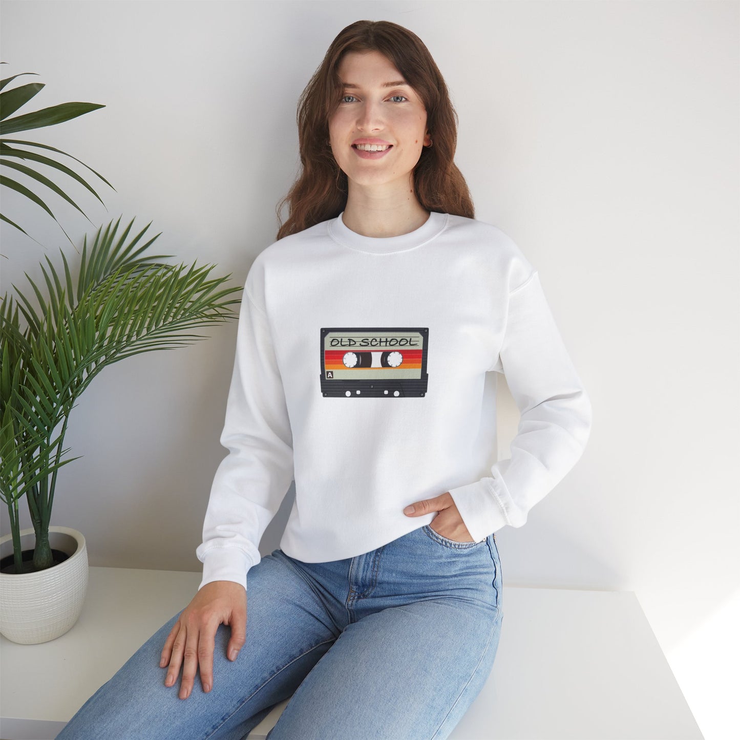 "Old School" Heavy Blend™ Crewneck Sweatshirt (Unisex)