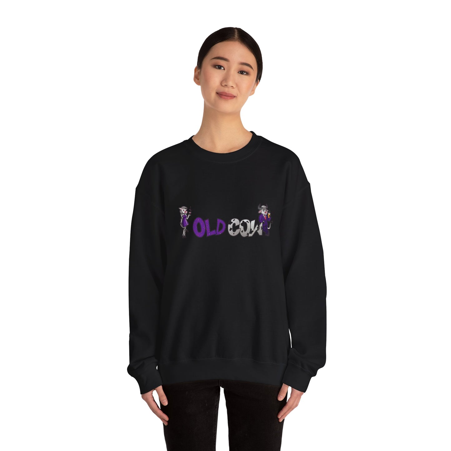 "Old Cow" Heavy Blend™ Crewneck Sweatshirt (Unisex)
