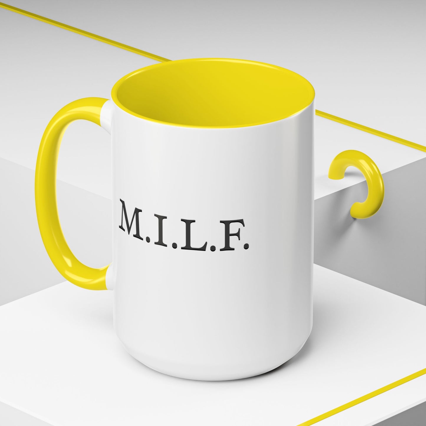 "M.I.L.F." Accent Coffee Mug, 11 Oz and 15 Oz