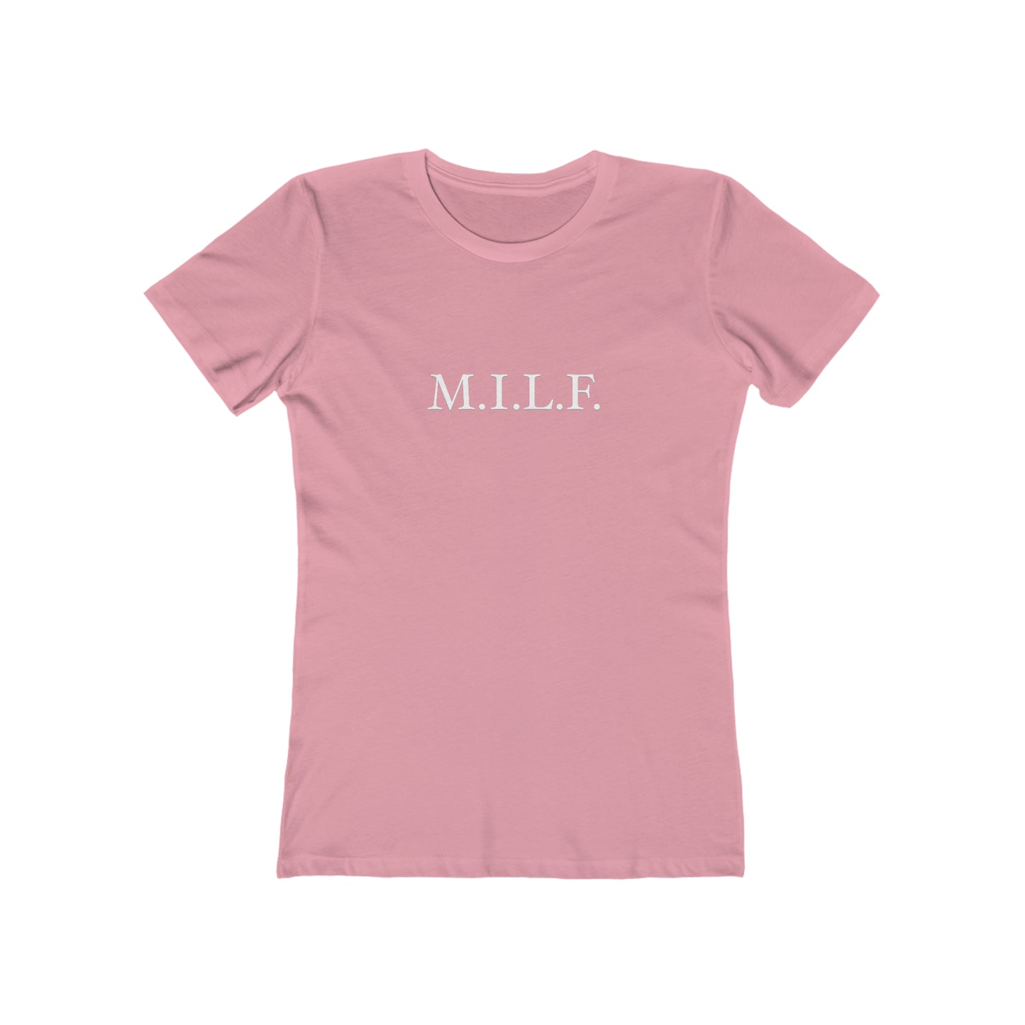 "M.I.L.F." 100% Cotton Women's Boyfriend T-Shirt