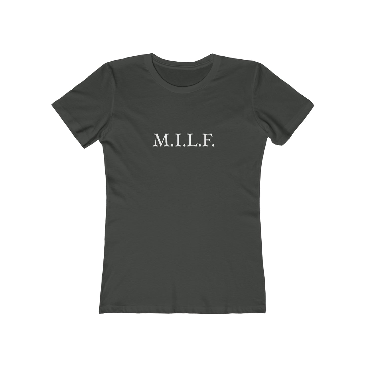 "M.I.L.F." 100% Cotton Women's Boyfriend T-Shirt