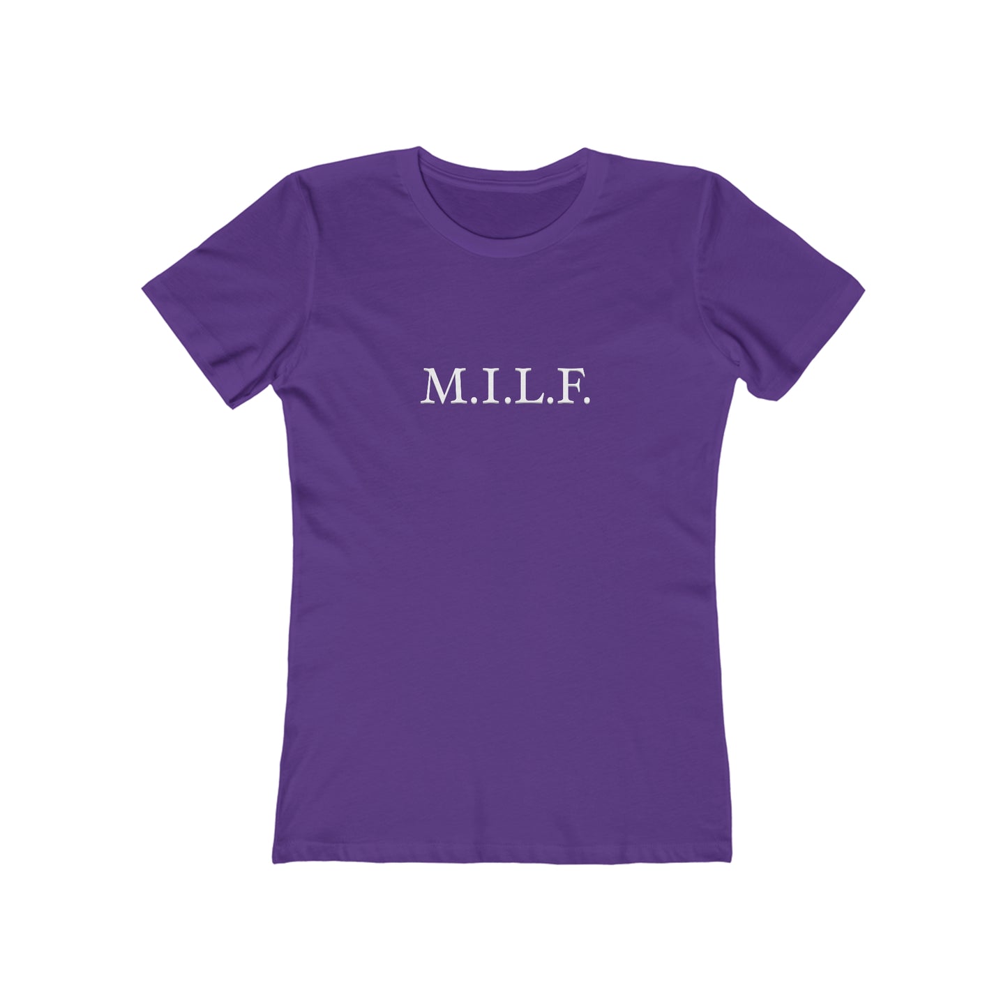 "M.I.L.F." 100% Cotton Women's Boyfriend T-Shirt