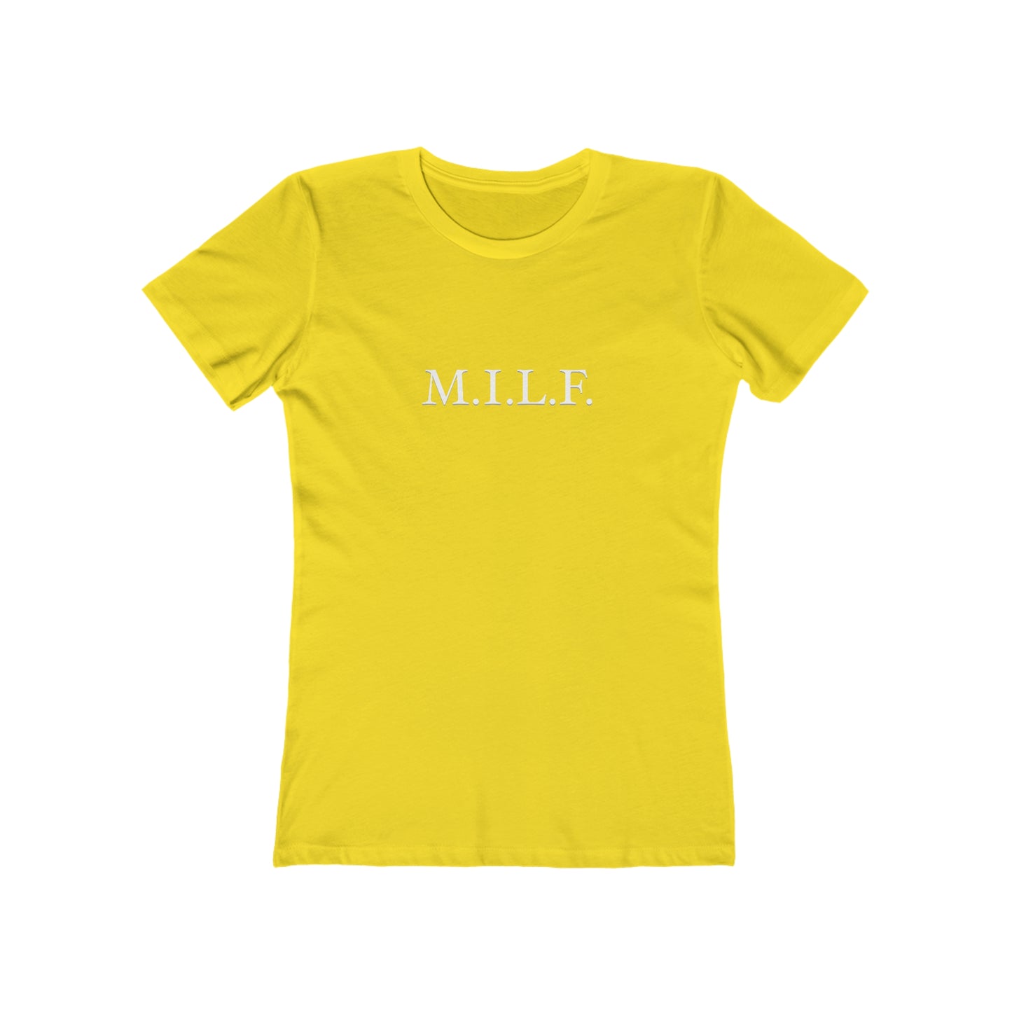 "M.I.L.F." 100% Cotton Women's Boyfriend T-Shirt