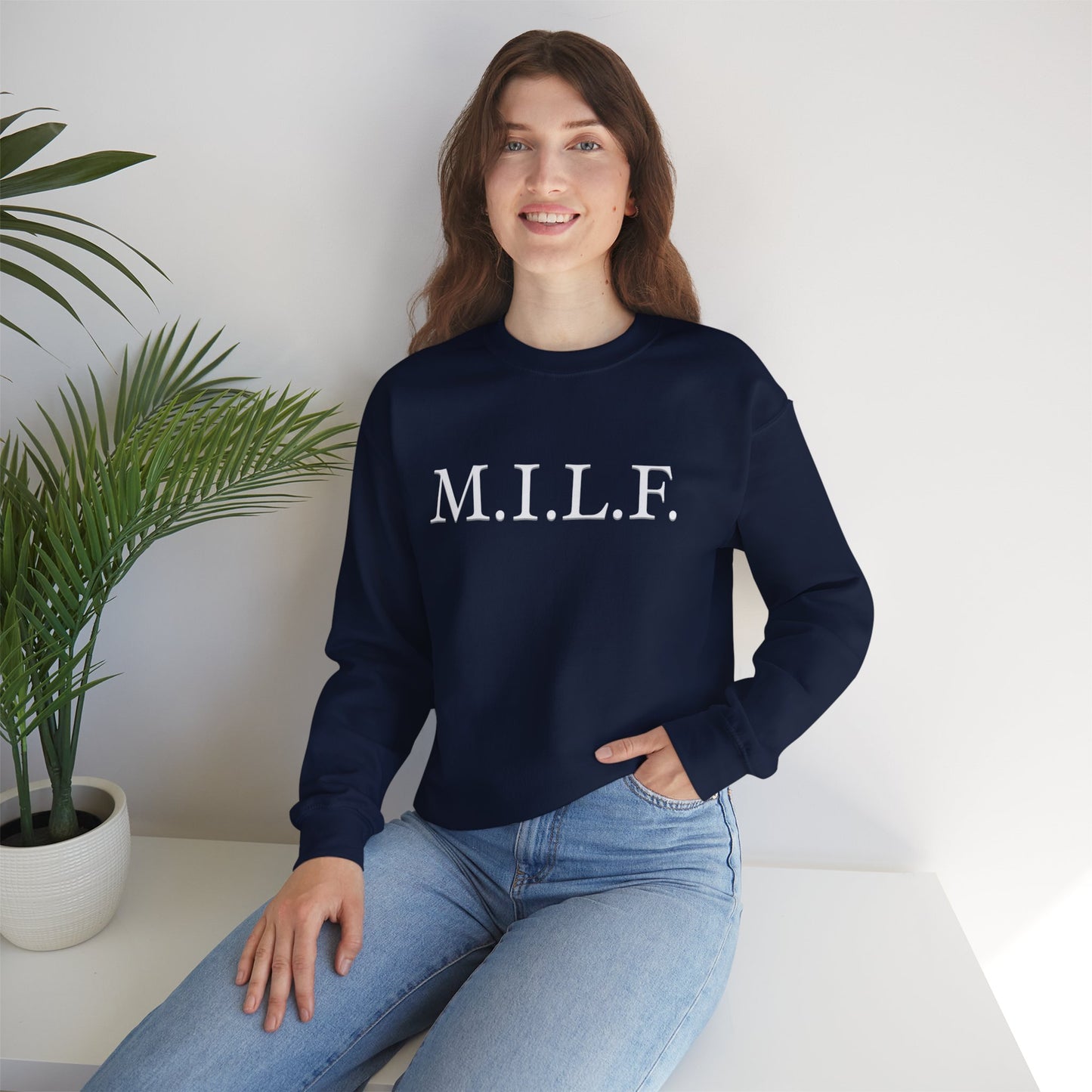 M.I.L.F. Heavy Blend™ Women's Crewneck Sweatshirt
