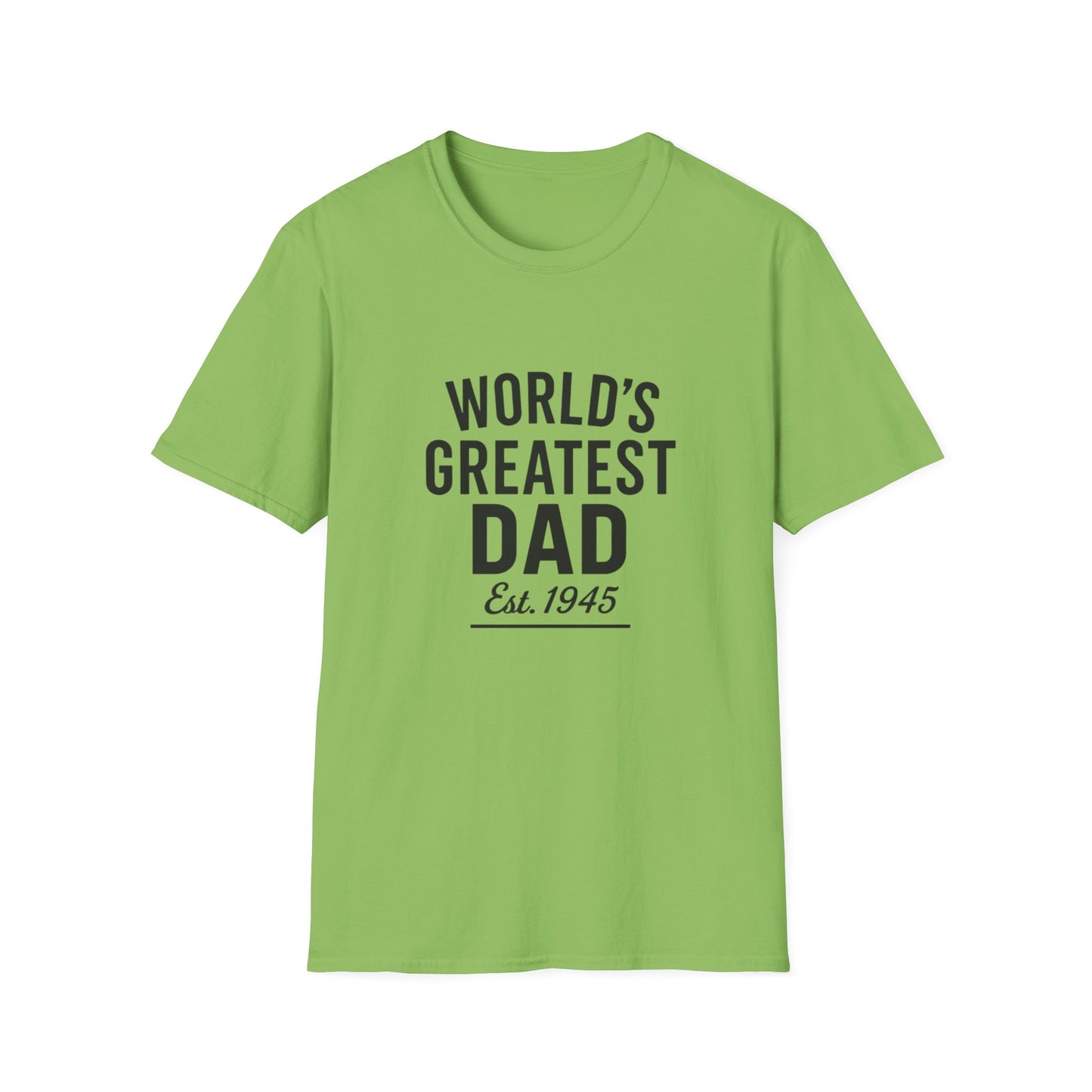 Vintage World's Greatest Dad Est 1945 Softstyle T-Shirt
