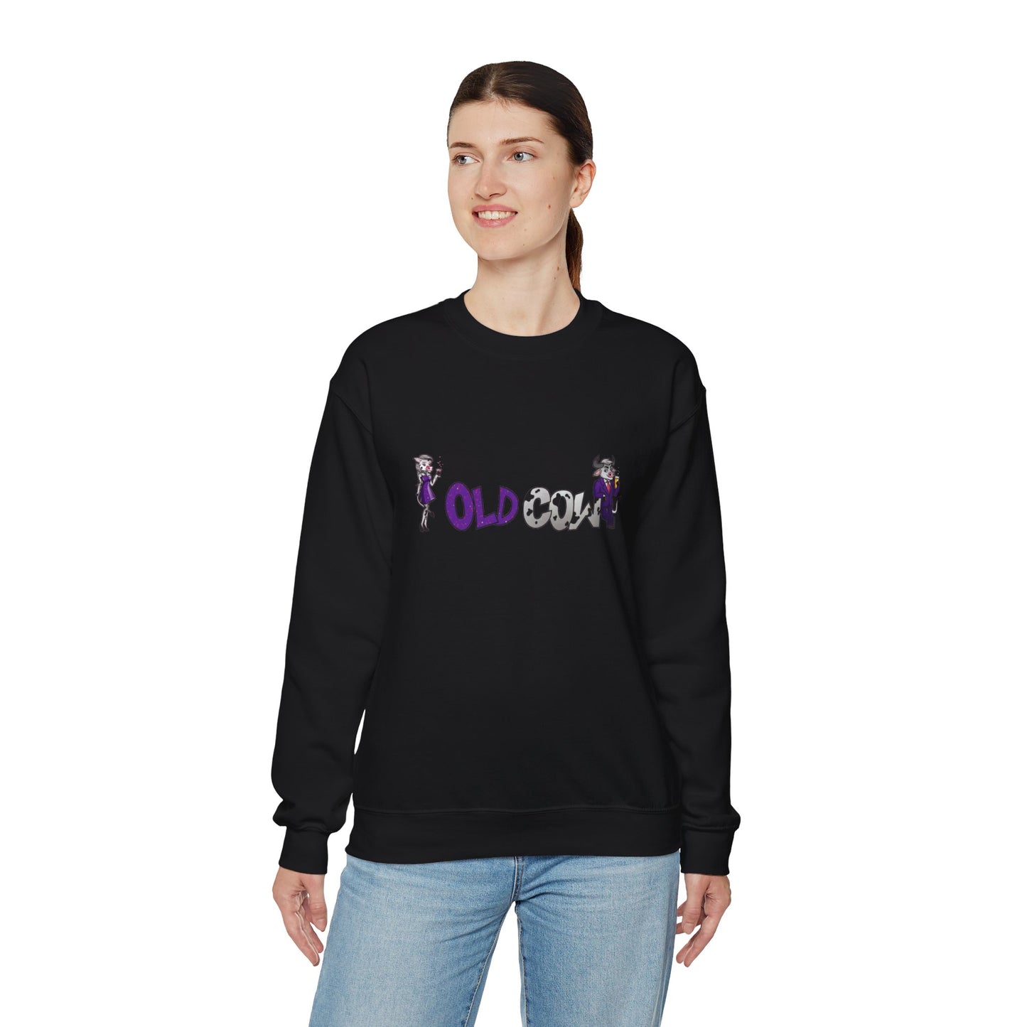 "Old Cow" Heavy Blend™ Crewneck Sweatshirt (Unisex)