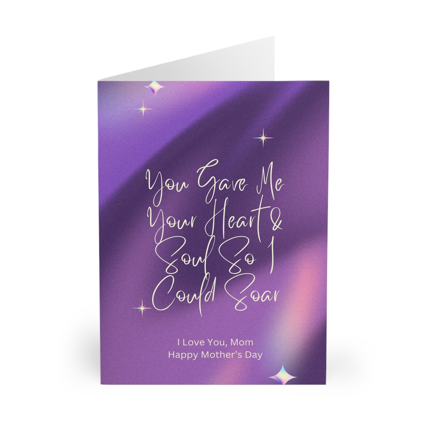 Mother's Day Card With Heartfelt Message To Mom