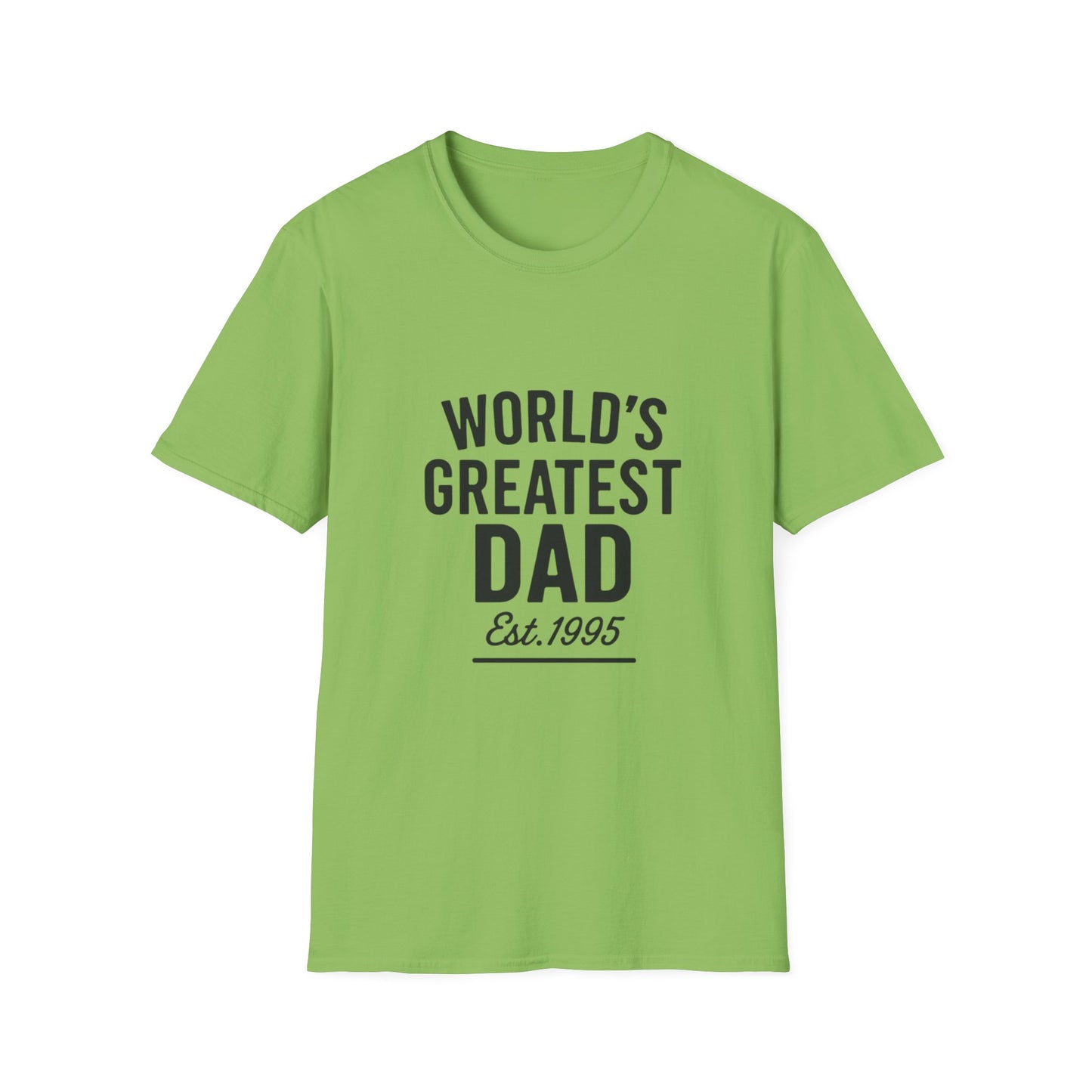 Vintage World's Greatest Dad Est 1995 Softstyle T-Shirt