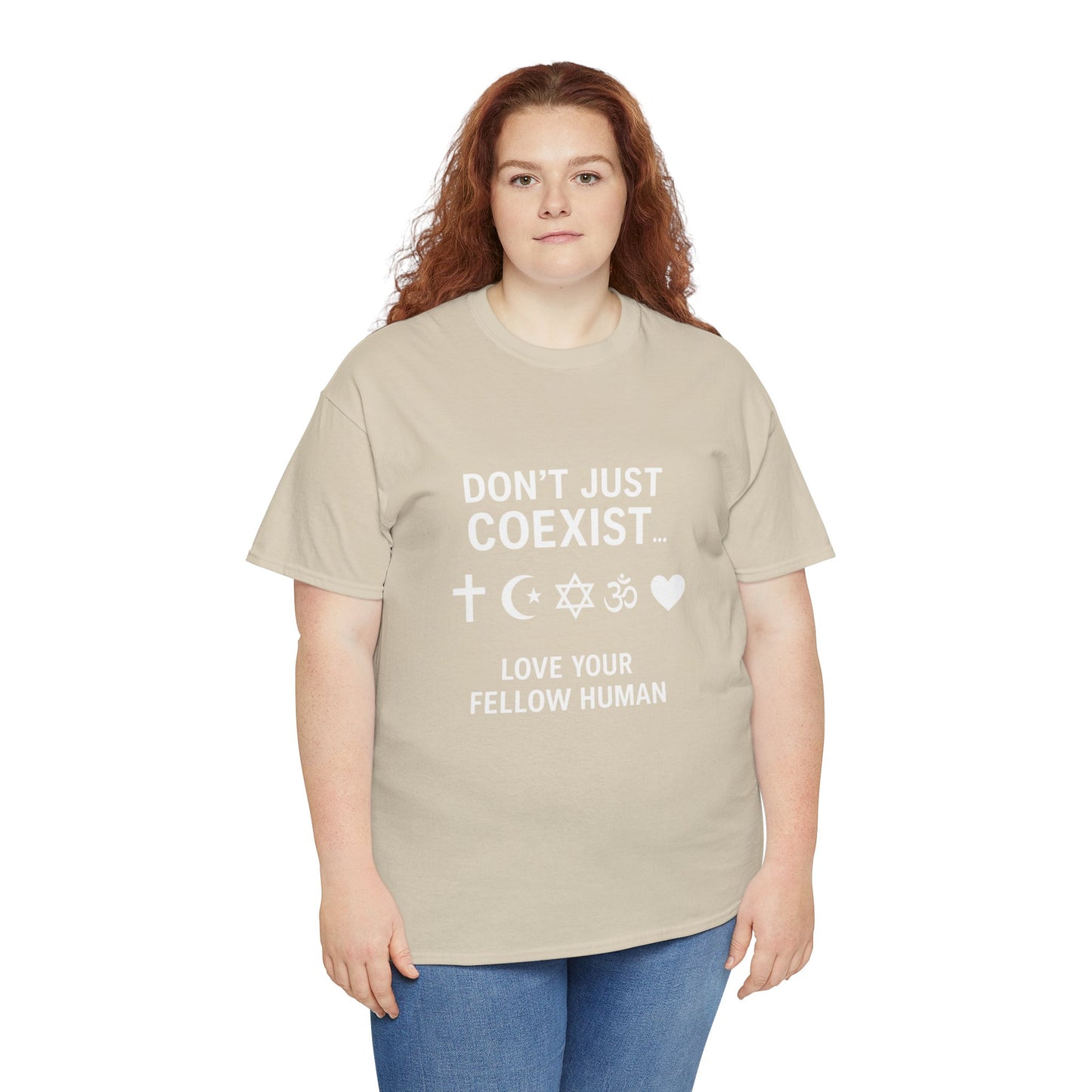 Love Your Fellow Human 100% Cotton Unisex Tee - Pro Love Message T-Shirt