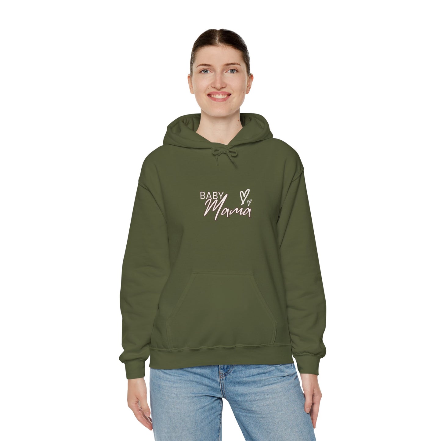 "Baby Mama" Heavy Blend™ Women's Hoodie Sweatshirt
