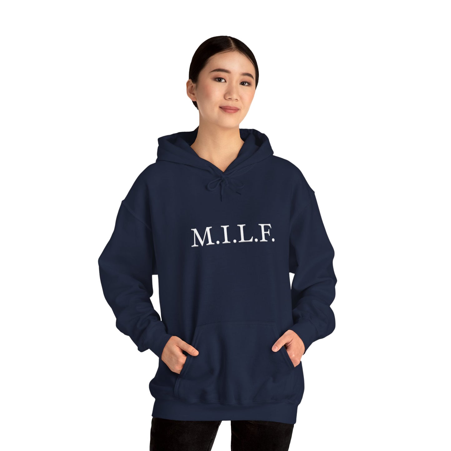 "M.I.L.F." Women's Heavy Blend™ Hoodie Sweatshirt (Unisex)