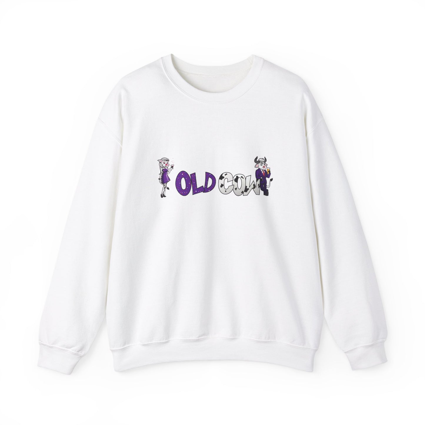 "Old Cow" Heavy Blend™ Crewneck Sweatshirt (Unisex)
