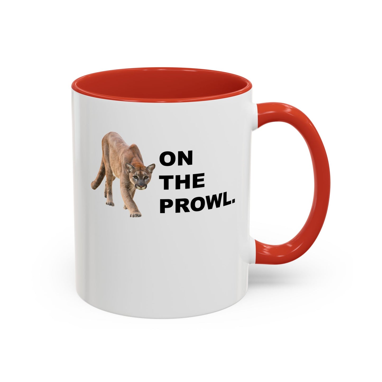 "On The Prowl" Accent Coffee Mug, 11 Oz and 15 Oz