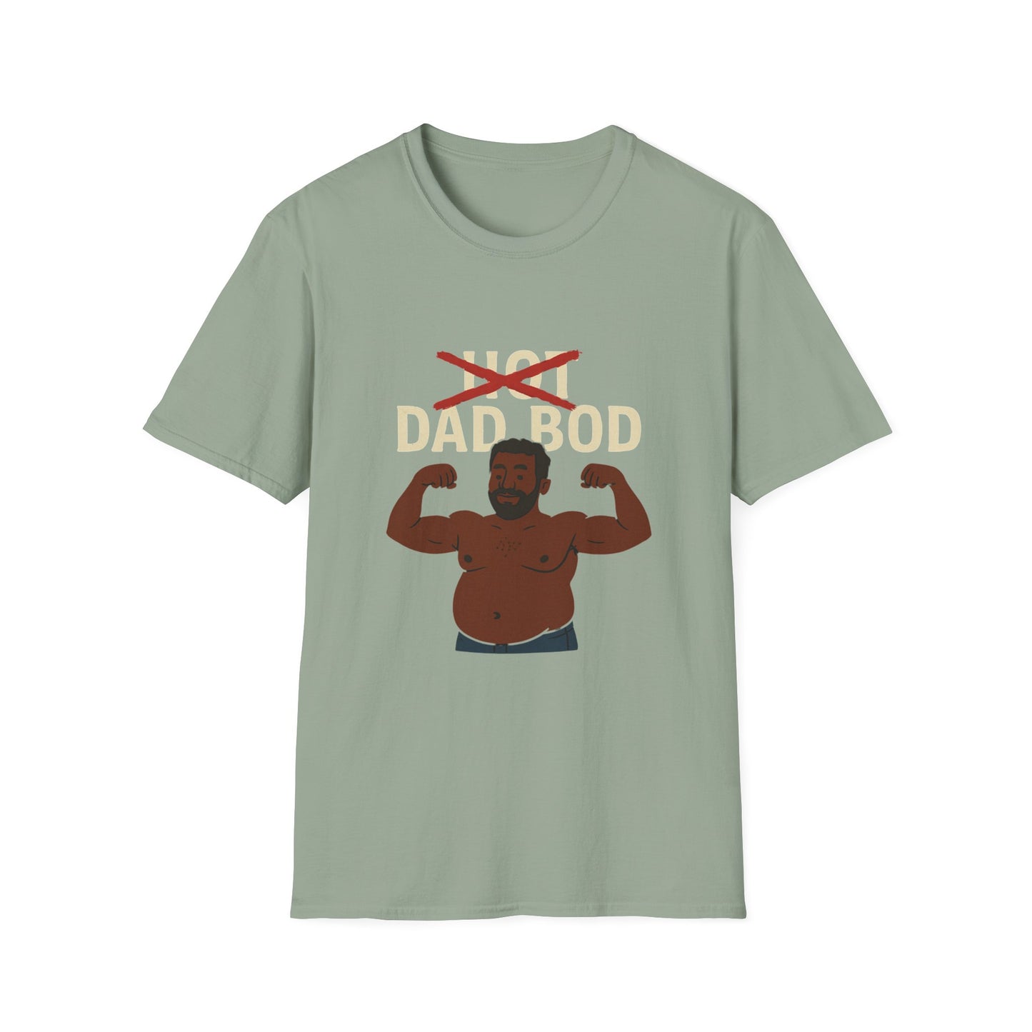 Vintage Hot Dad Bod Softstyle T-Shirt