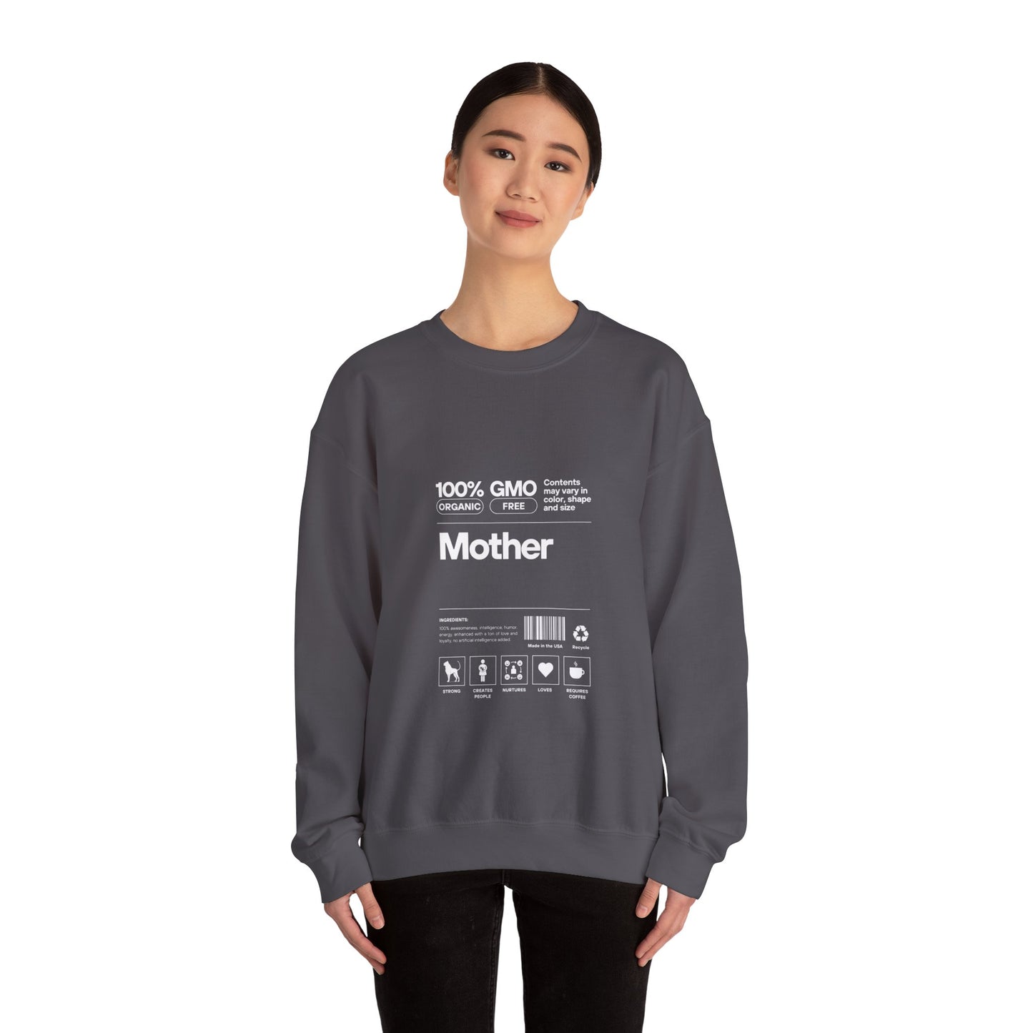 Mother" List Of Ingredients" Women's Heavy Blend™ Crewneck Sweatshirt