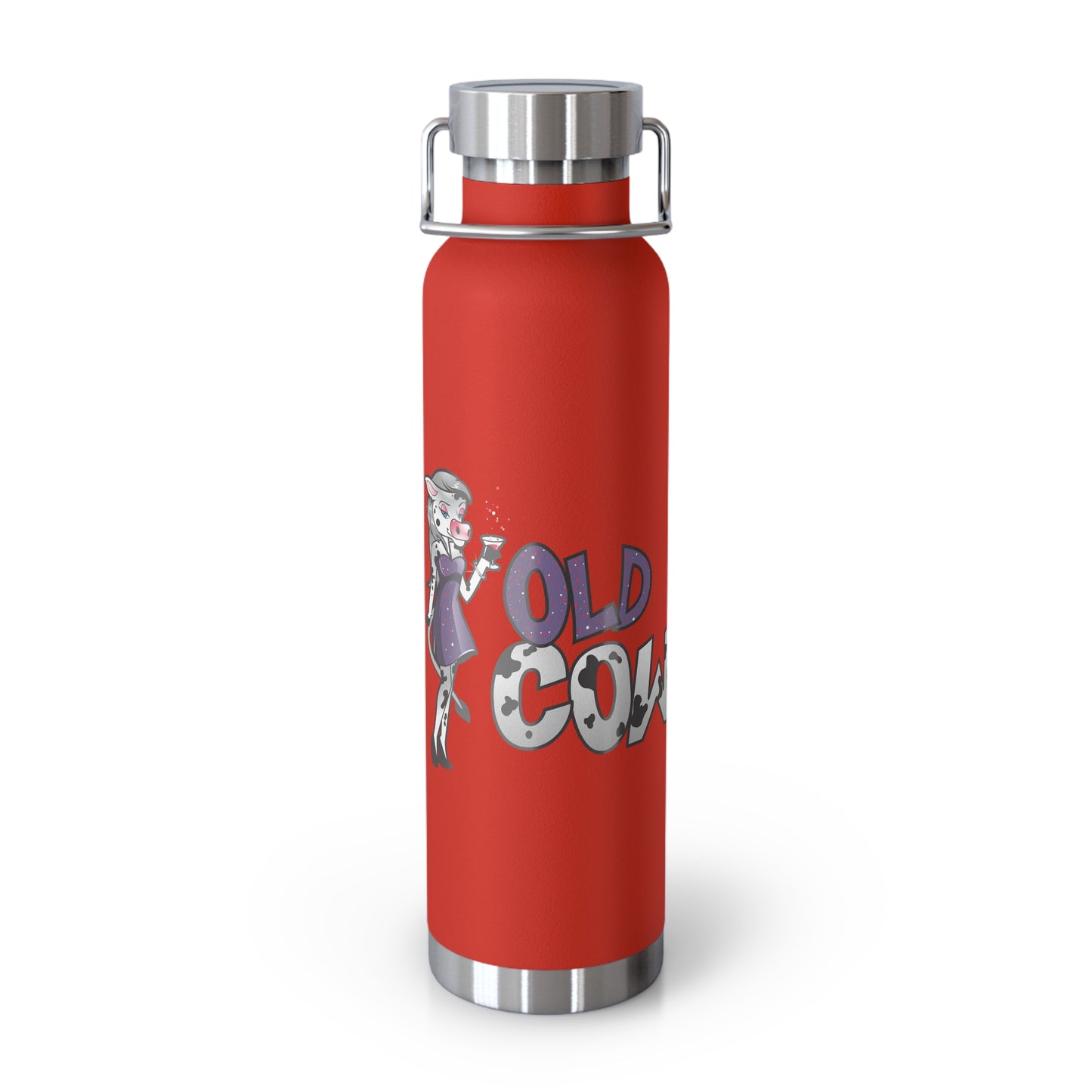 Old Cow Logo, Eco-Friendly 22oz Vacuum Insulated Bottle - BPA Free