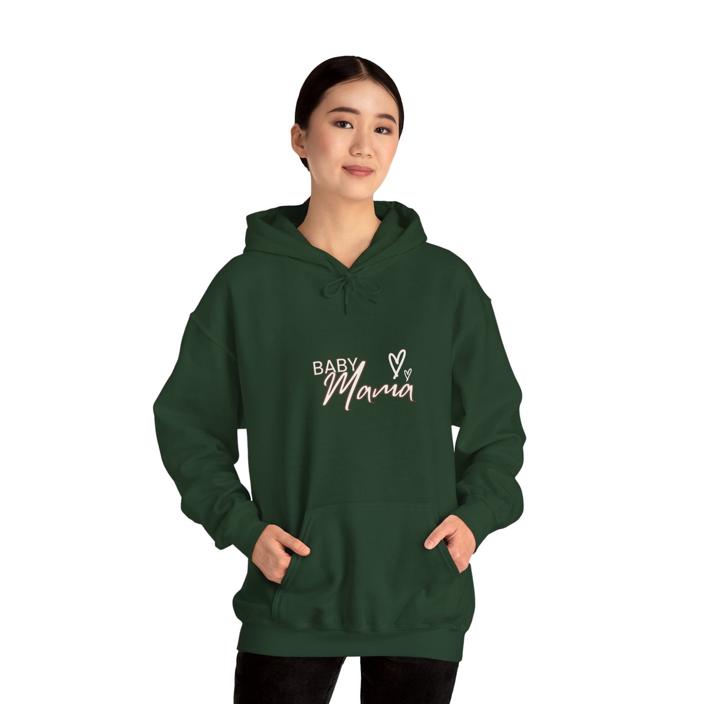 "Baby Mama" Heavy Blend™ Women's Hoodie Sweatshirt