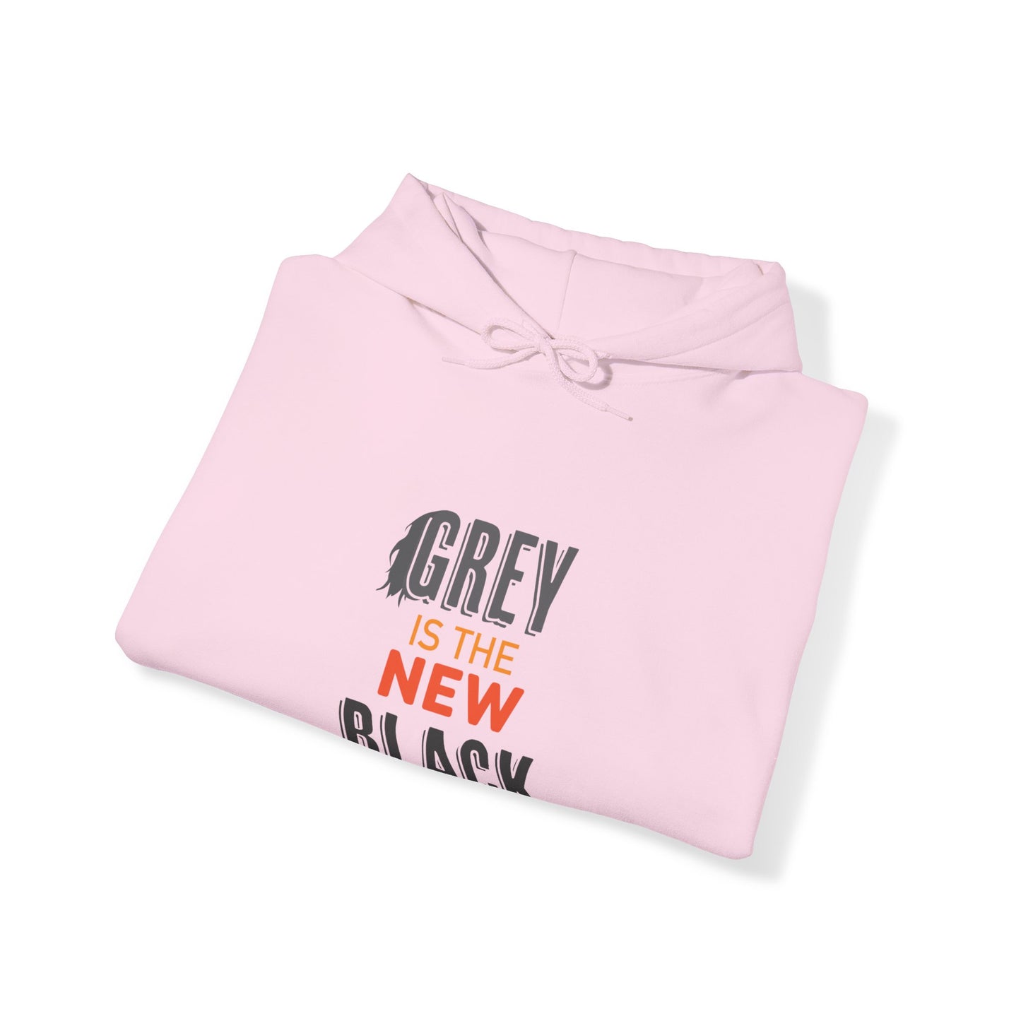 "Grey is The New Black" Heavy Blend™ Hoodie Sweatshirt (Unisex)
