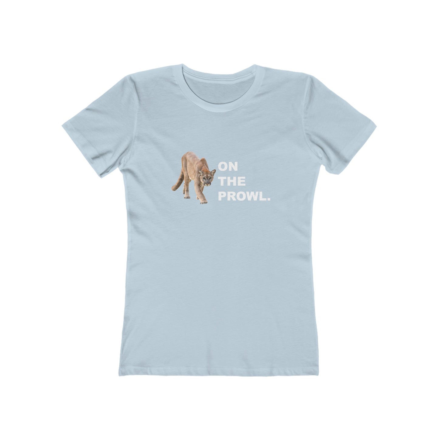 "On The Prowl" 100% Cotton Women's Boyfriend T-Shirt