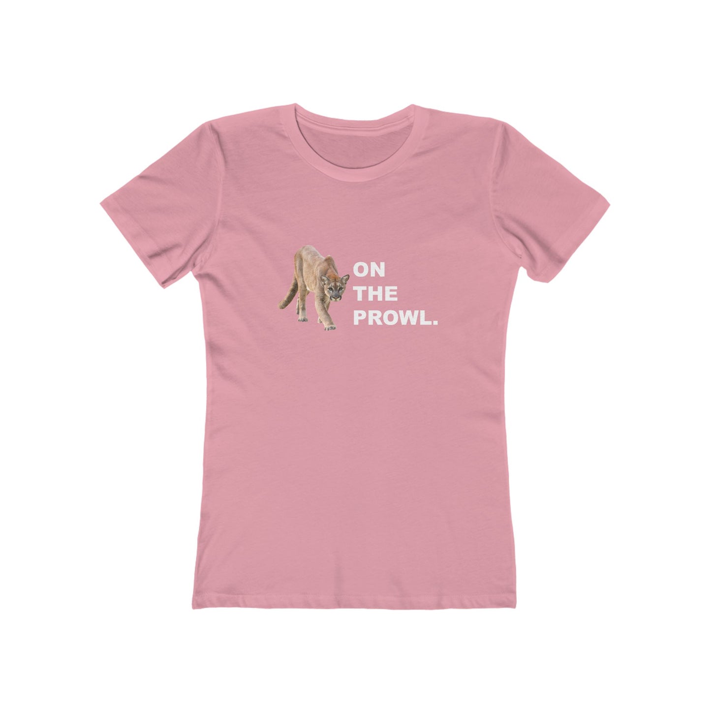 "On The Prowl" 100% Cotton Women's Boyfriend T-Shirt