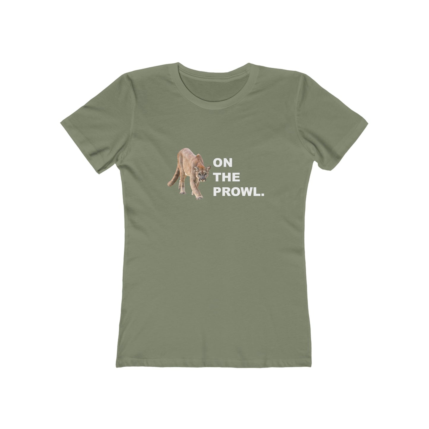 "On The Prowl" 100% Cotton Women's Boyfriend T-Shirt