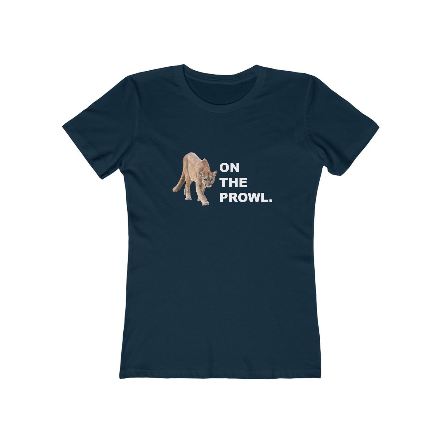 "On The Prowl" 100% Cotton Women's Boyfriend T-Shirt