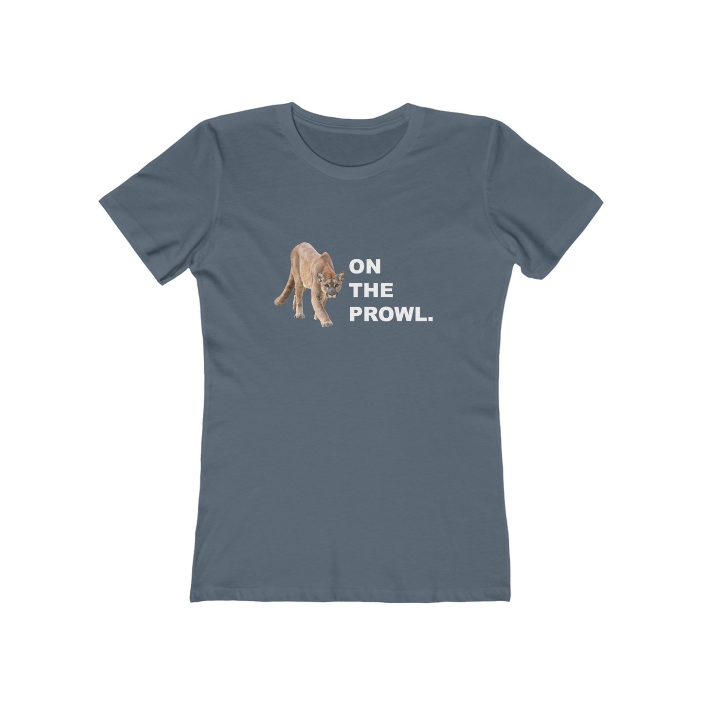 "On The Prowl" 100% Cotton Women's Boyfriend T-Shirt