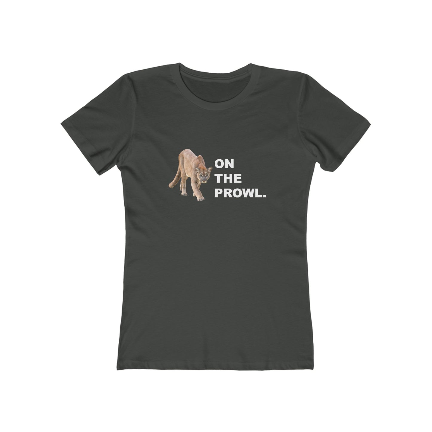 "On The Prowl" 100% Cotton Women's Boyfriend T-Shirt