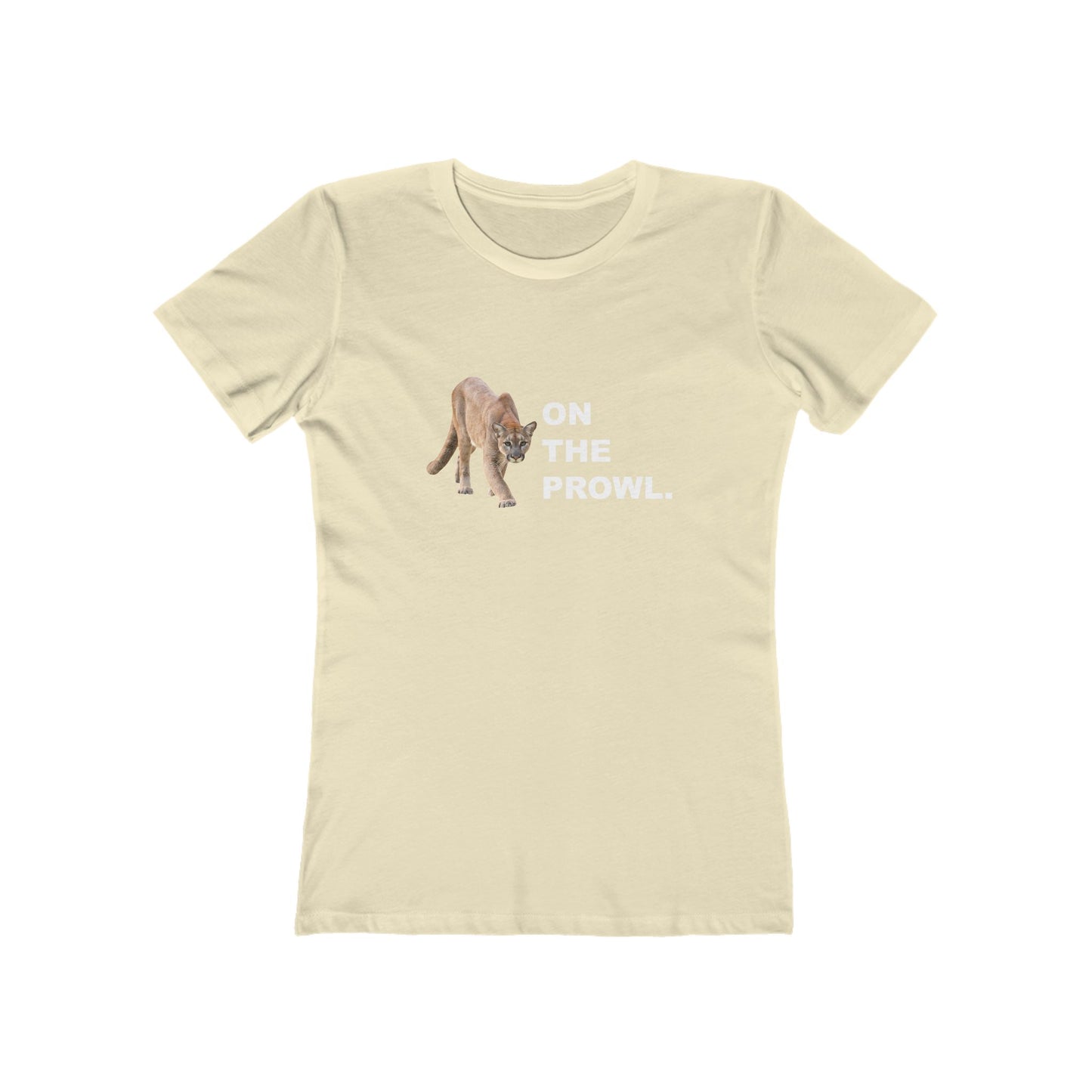 "On The Prowl" 100% Cotton Women's Boyfriend T-Shirt
