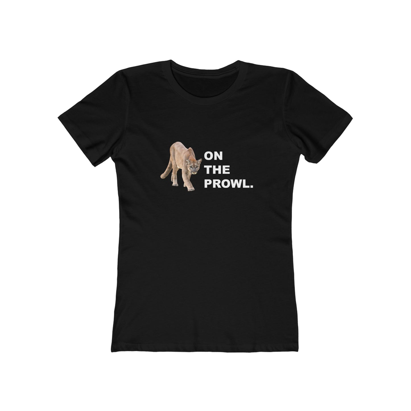 "On The Prowl" 100% Cotton Women's Boyfriend T-Shirt