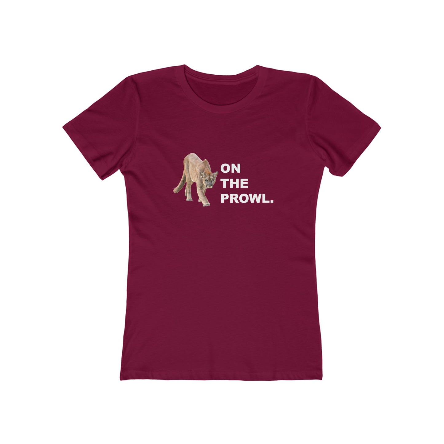 "On The Prowl" 100% Cotton Women's Boyfriend T-Shirt