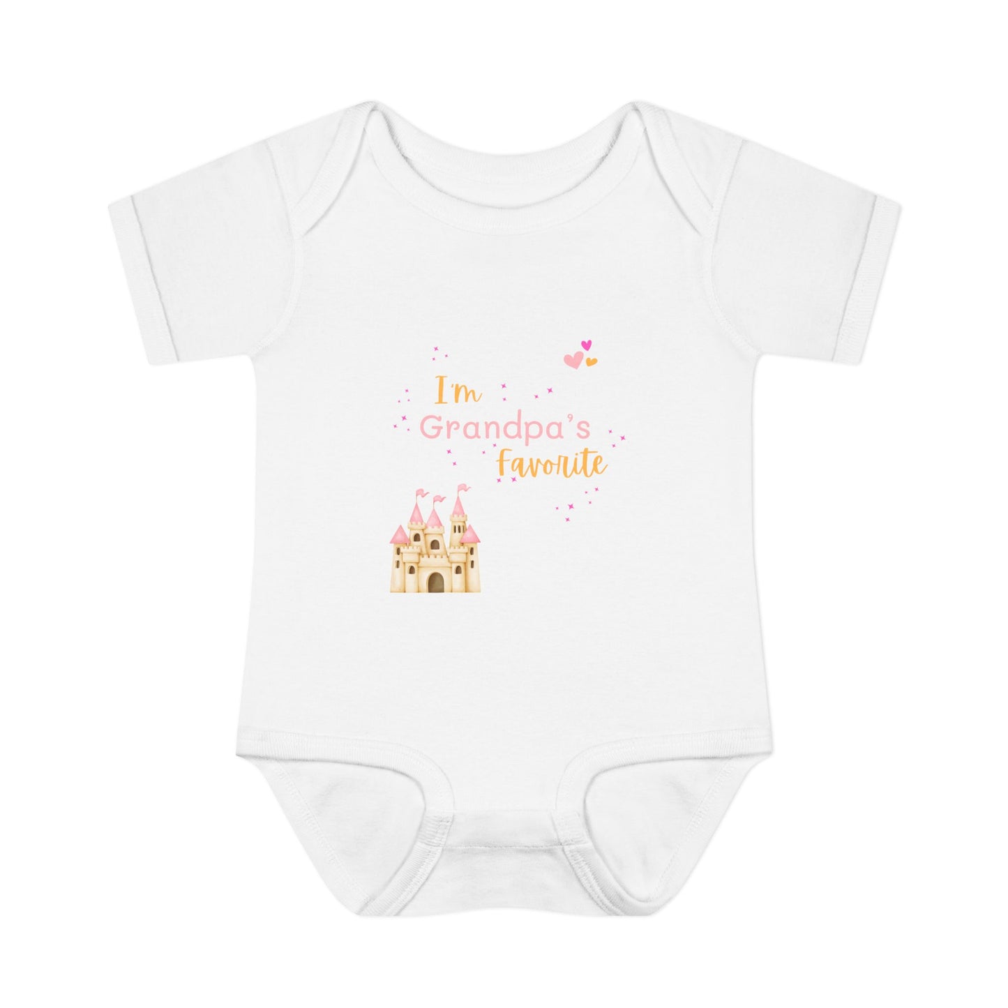"I'm Grandpa's Favorite" 100% Cotton Rib Infant Onesie (Unisex)
