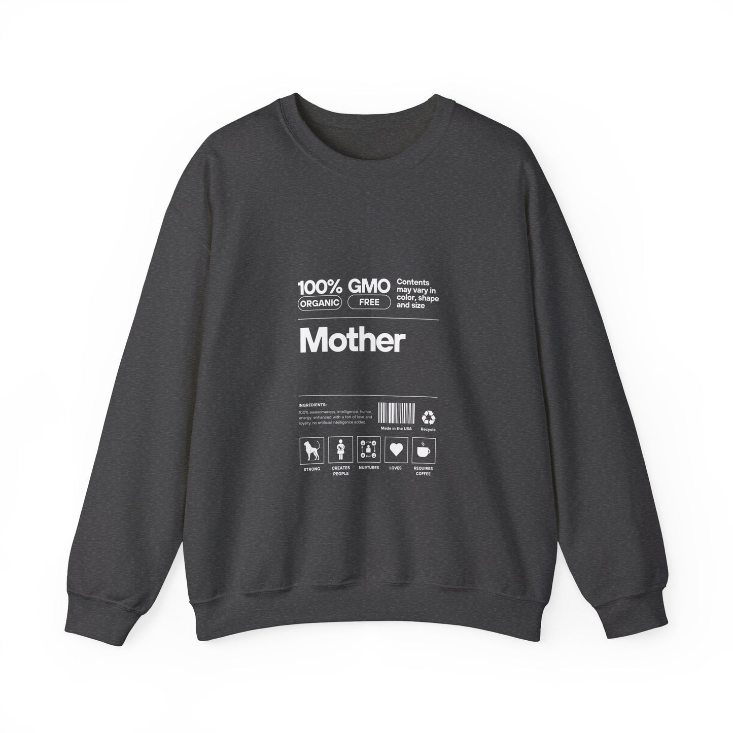 Mother" List Of Ingredients" Women's Heavy Blend™ Crewneck Sweatshirt