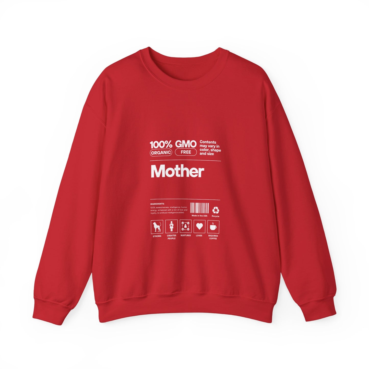 Mother" List Of Ingredients" Women's Heavy Blend™ Crewneck Sweatshirt