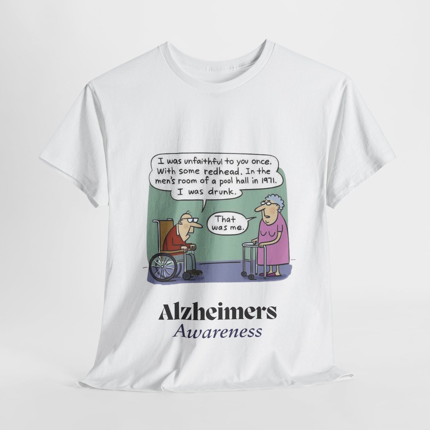 "Alzheimers Awareness" 100% Cotton T-Shirt (Unisex)