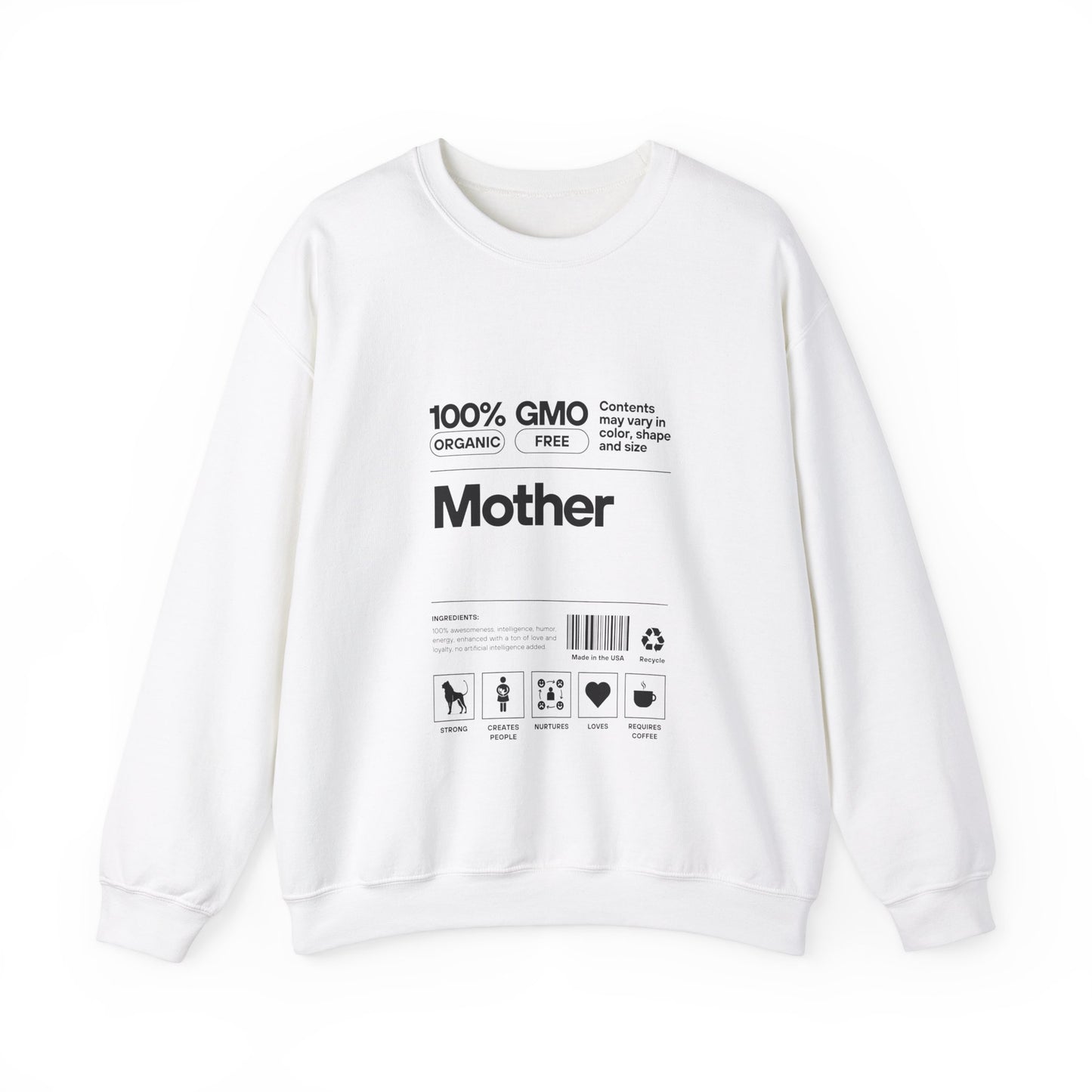 "Mother" List Of Ingredients Women's Heavy Blend™ Crewneck Sweatshirt