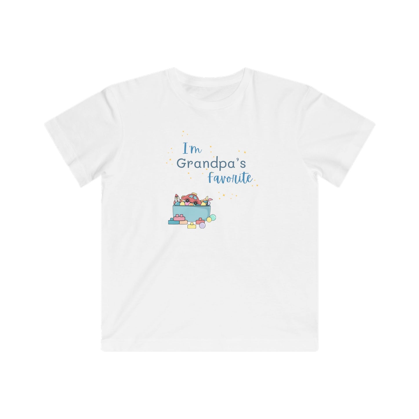 "I'm Grandpa's Favorite" Kids Fine Jersey Tee (Unisex)