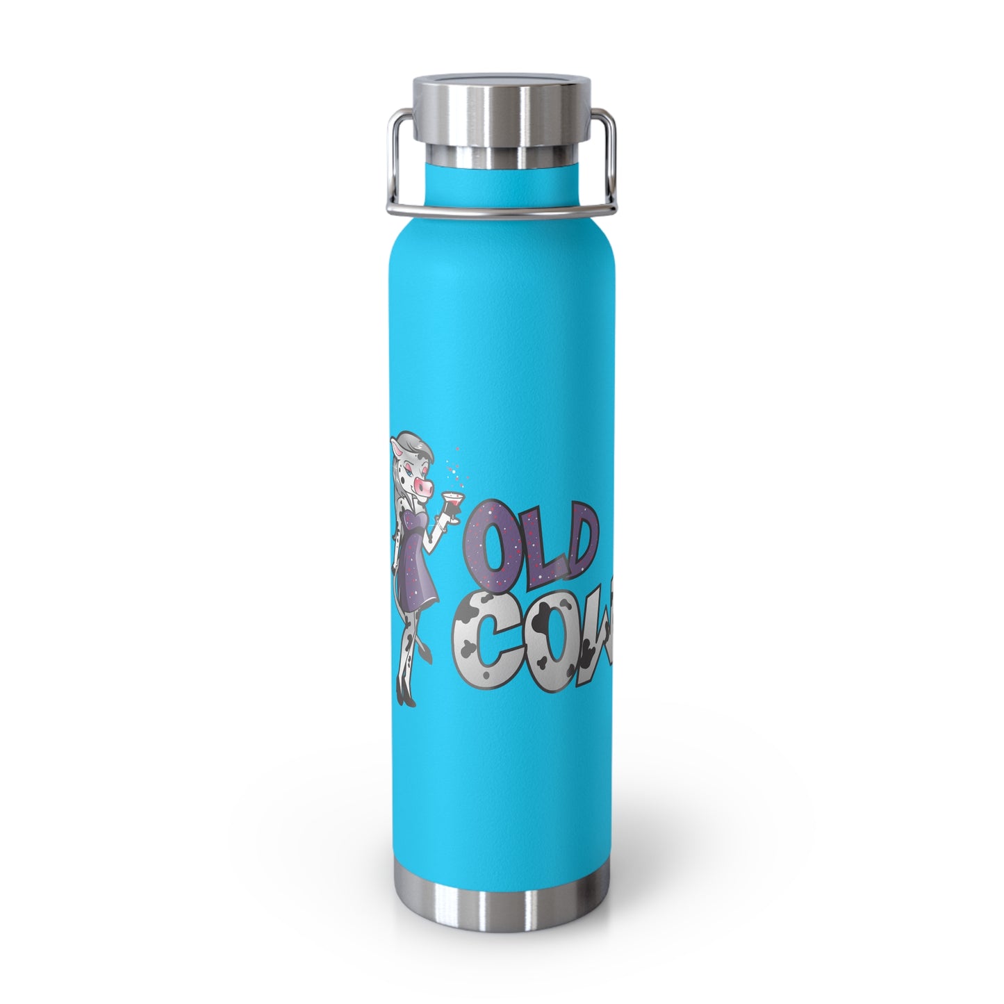 Old Cow Logo, Eco-Friendly 22oz Vacuum Insulated Bottle - BPA Free