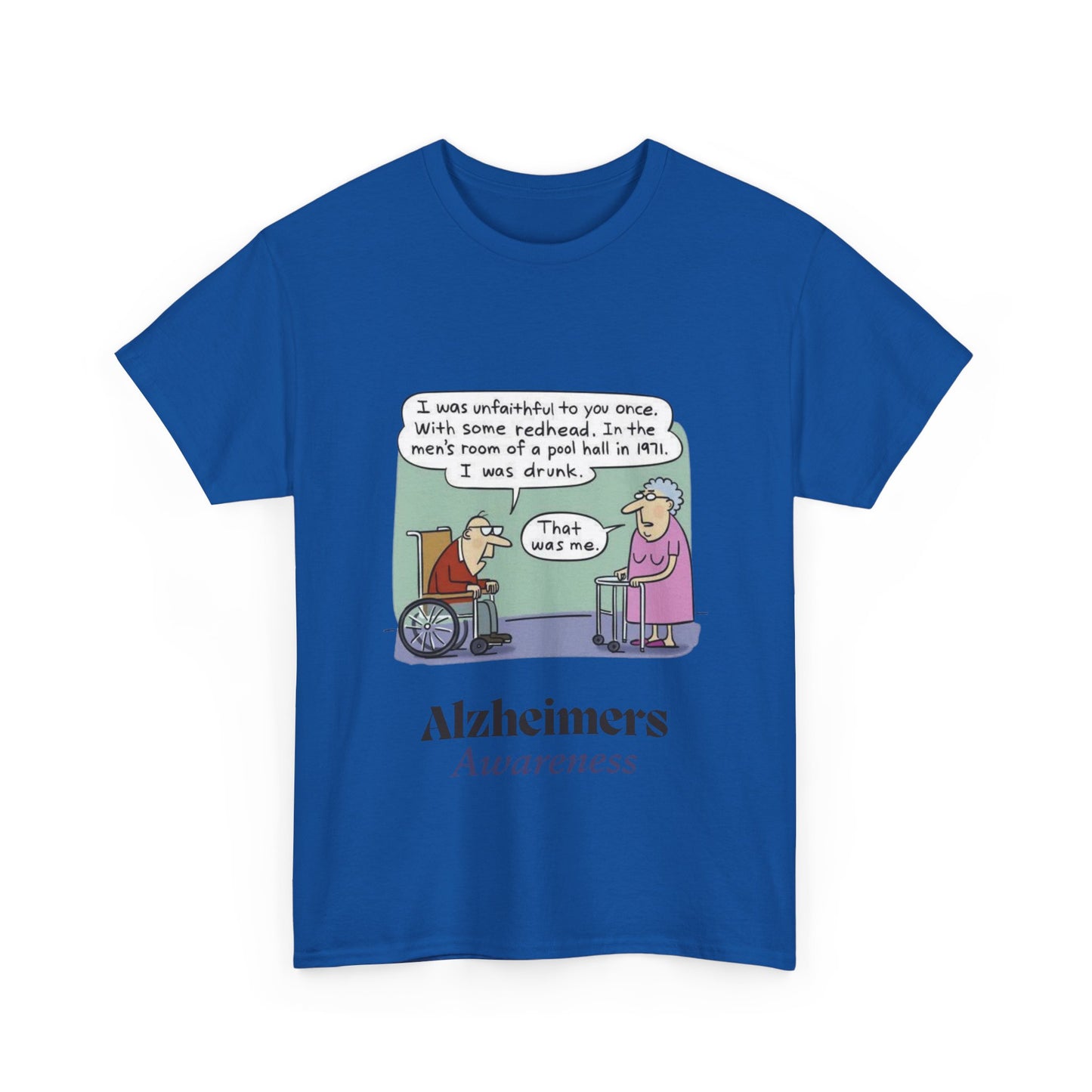 "Alzheimers Awareness" 100% Cotton T-Shirt (Unisex)