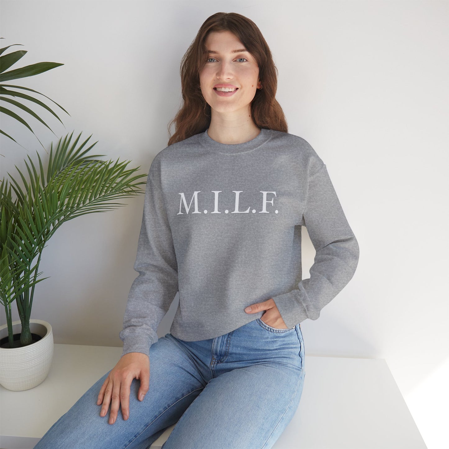 M.I.L.F. Heavy Blend™ Women's Crewneck Sweatshirt