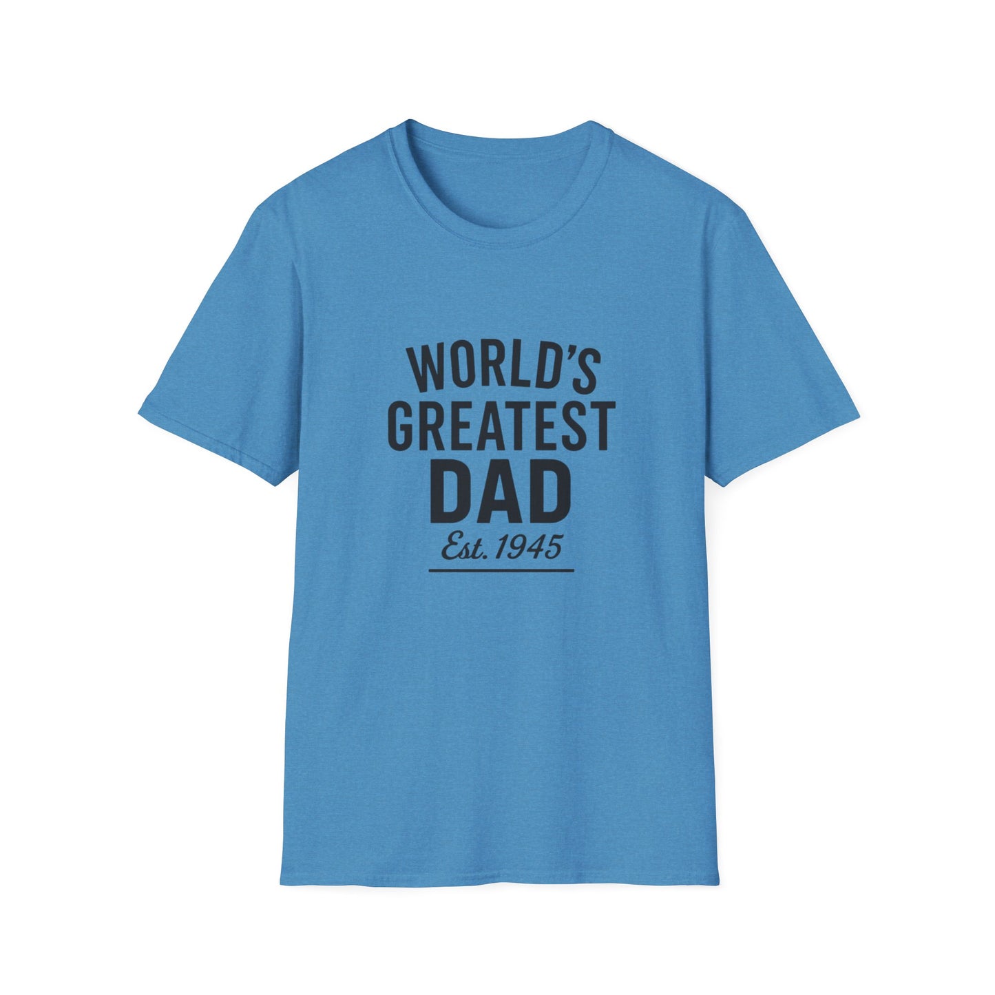 Vintage World's Greatest Dad Est 1945 Softstyle T-Shirt