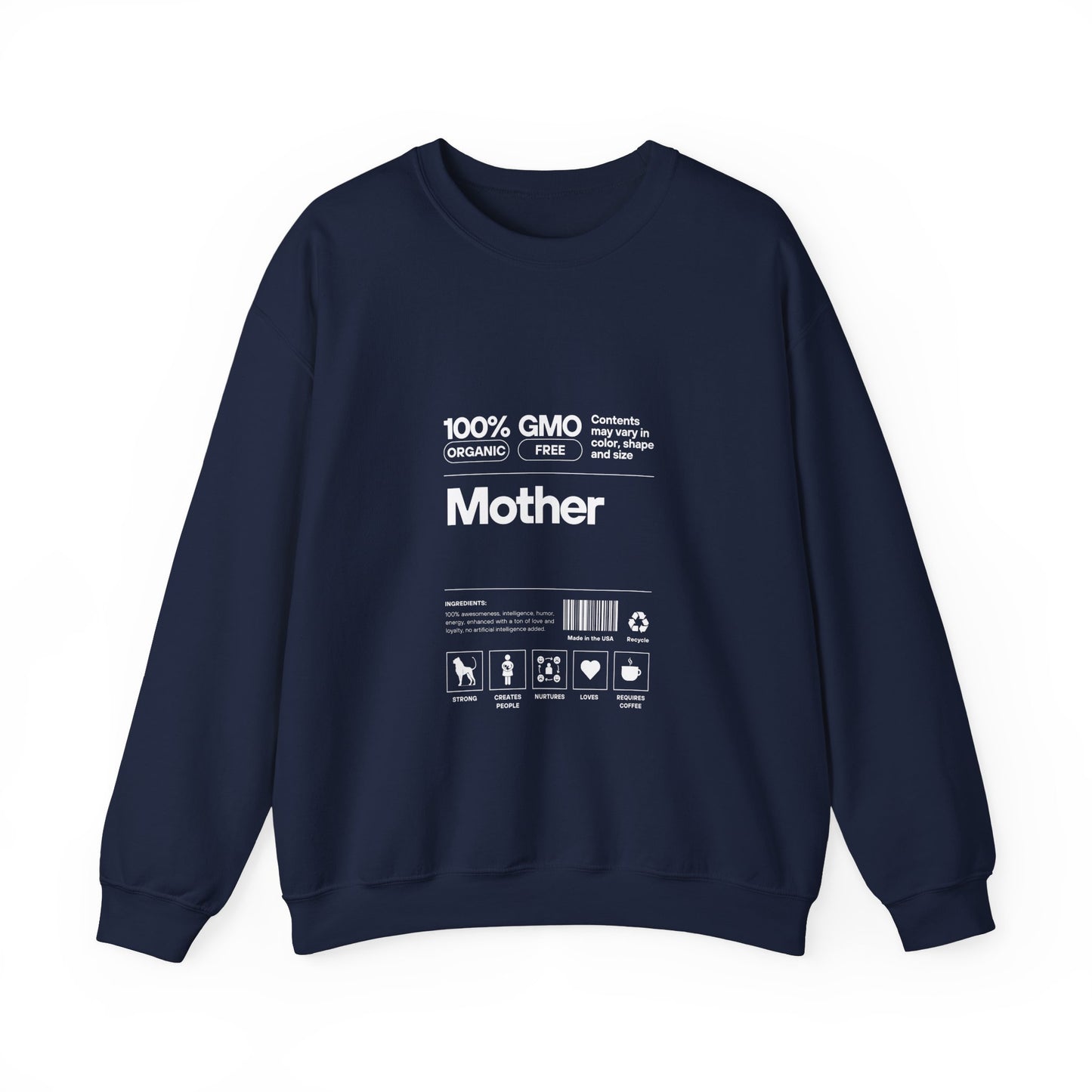 Mother" List Of Ingredients" Women's Heavy Blend™ Crewneck Sweatshirt