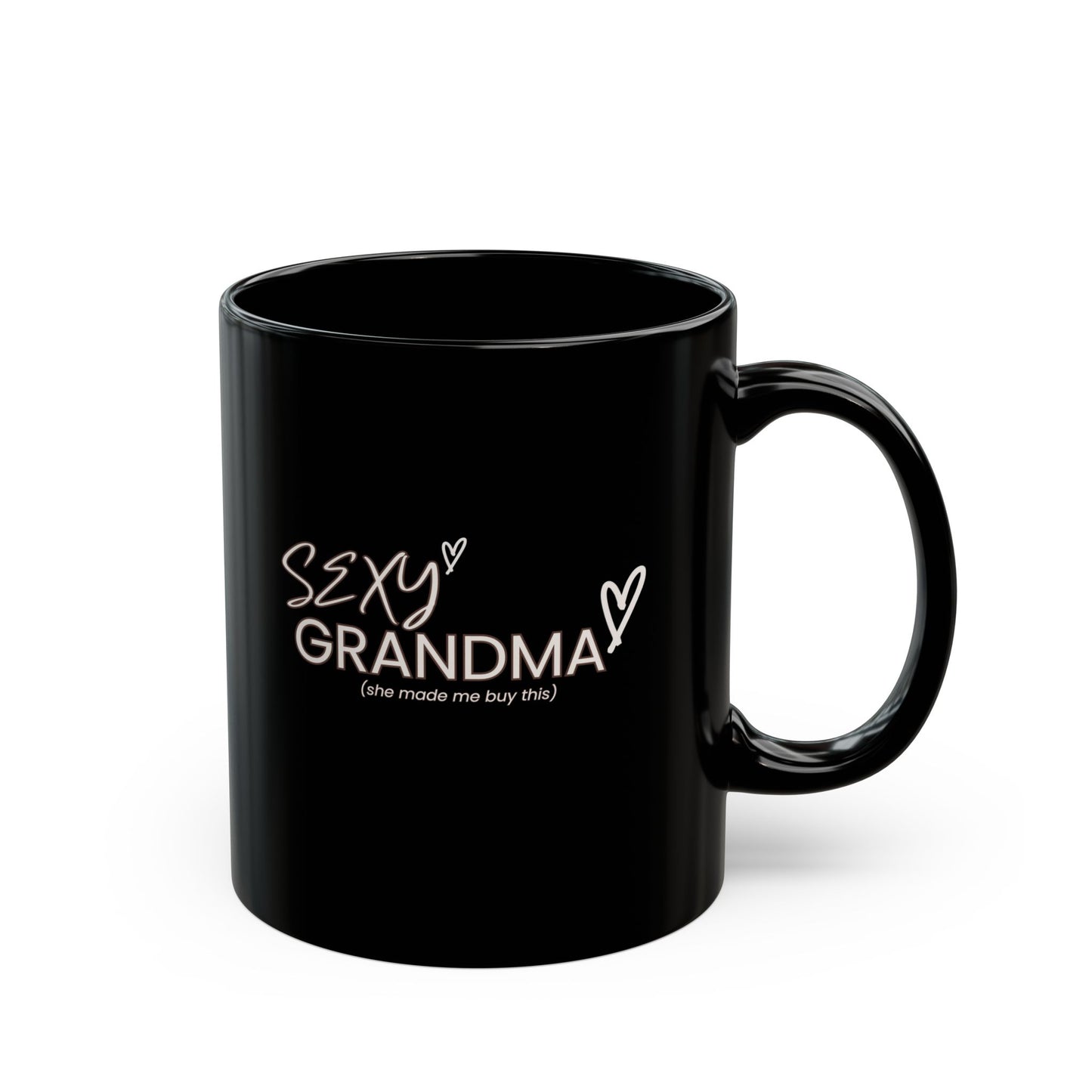 "Sexy Grandma" Black Coffee Mug, 11 0z and 15 Oz