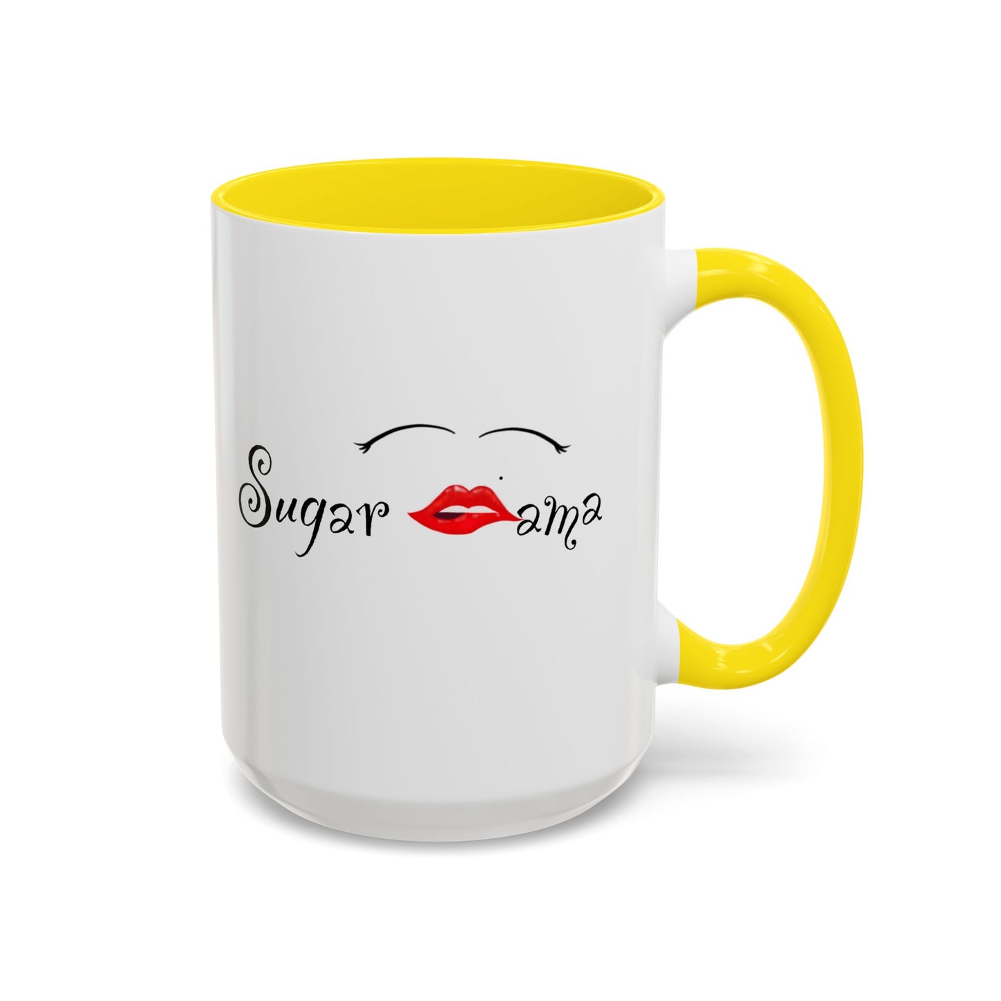 "Sugar Mama" Accent Coffee Mug, 11 Oz and 15 Oz