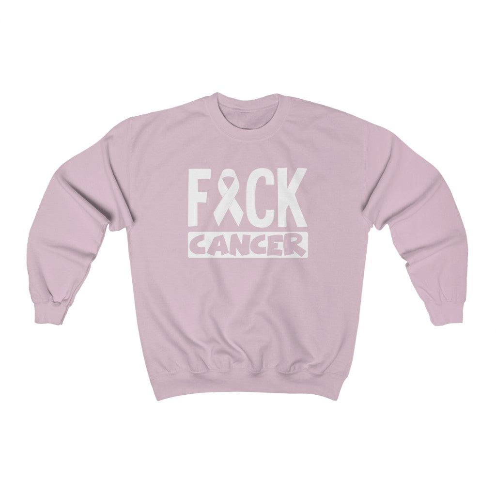"F*** Cancer" Heavy Blend™ Crewneck Sweatshirt (Unisex)