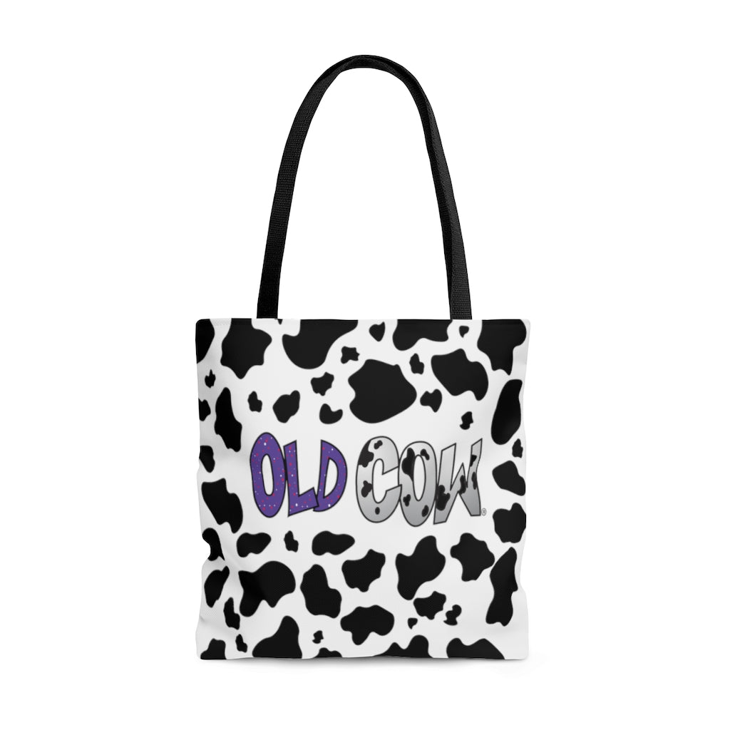 Cow Print Old Cow Logo Tote Bag