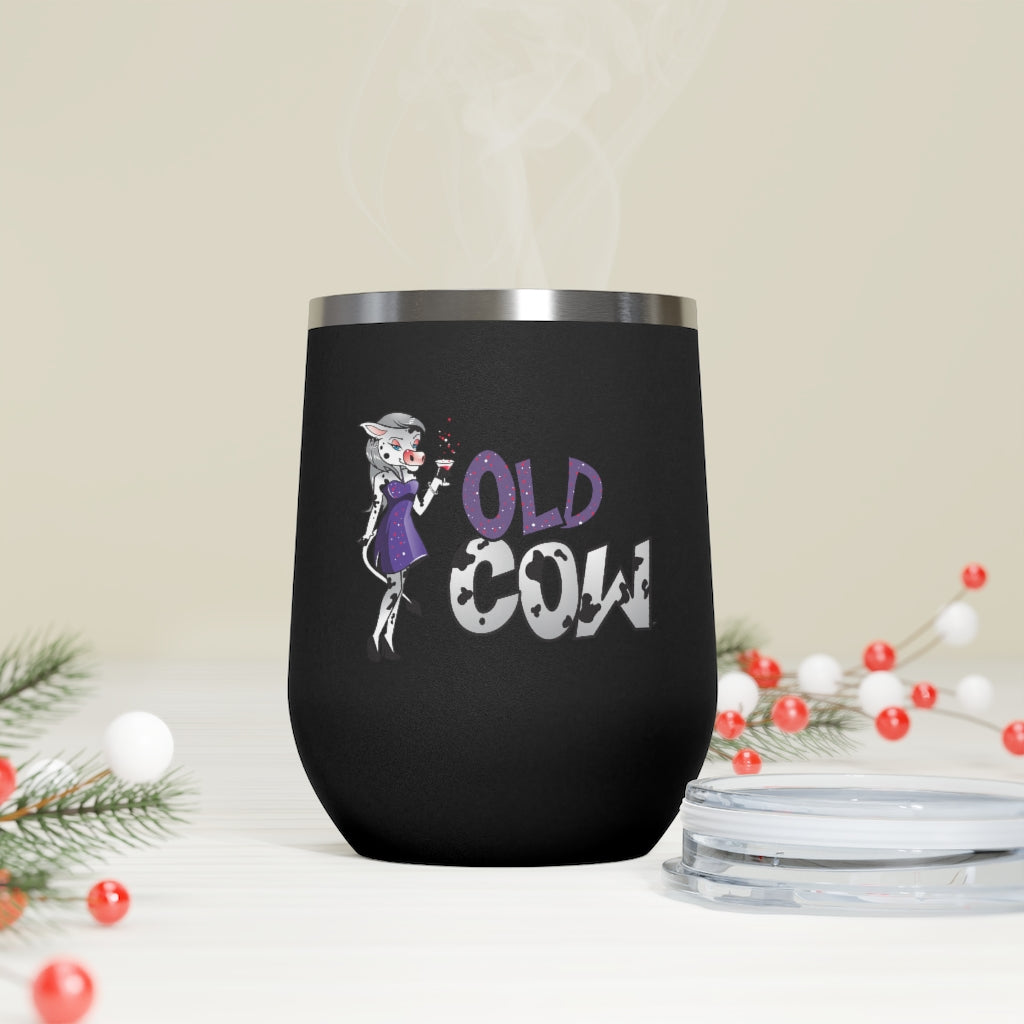 Old Cow 12oz Insulated Wine Tumbler (Featuring The Old Cow)