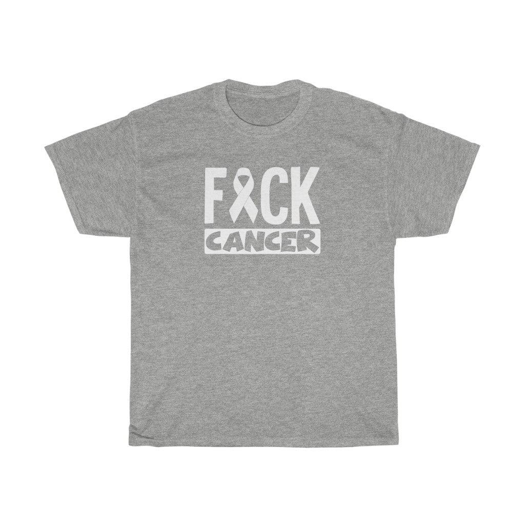 "F*** Cancer" 100% Cotton Heavy T-Shirt (Unisex)