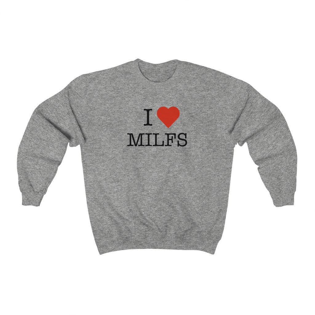 "I Love MILFS" Heavy Blend™ Men's Crewneck Sweatshirt