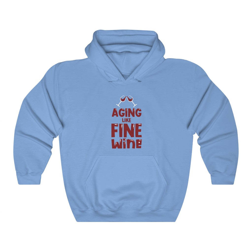 "Aging Like Fine Wine" Heavy Blend™ Hoodie Sweatshirt (Unisex)